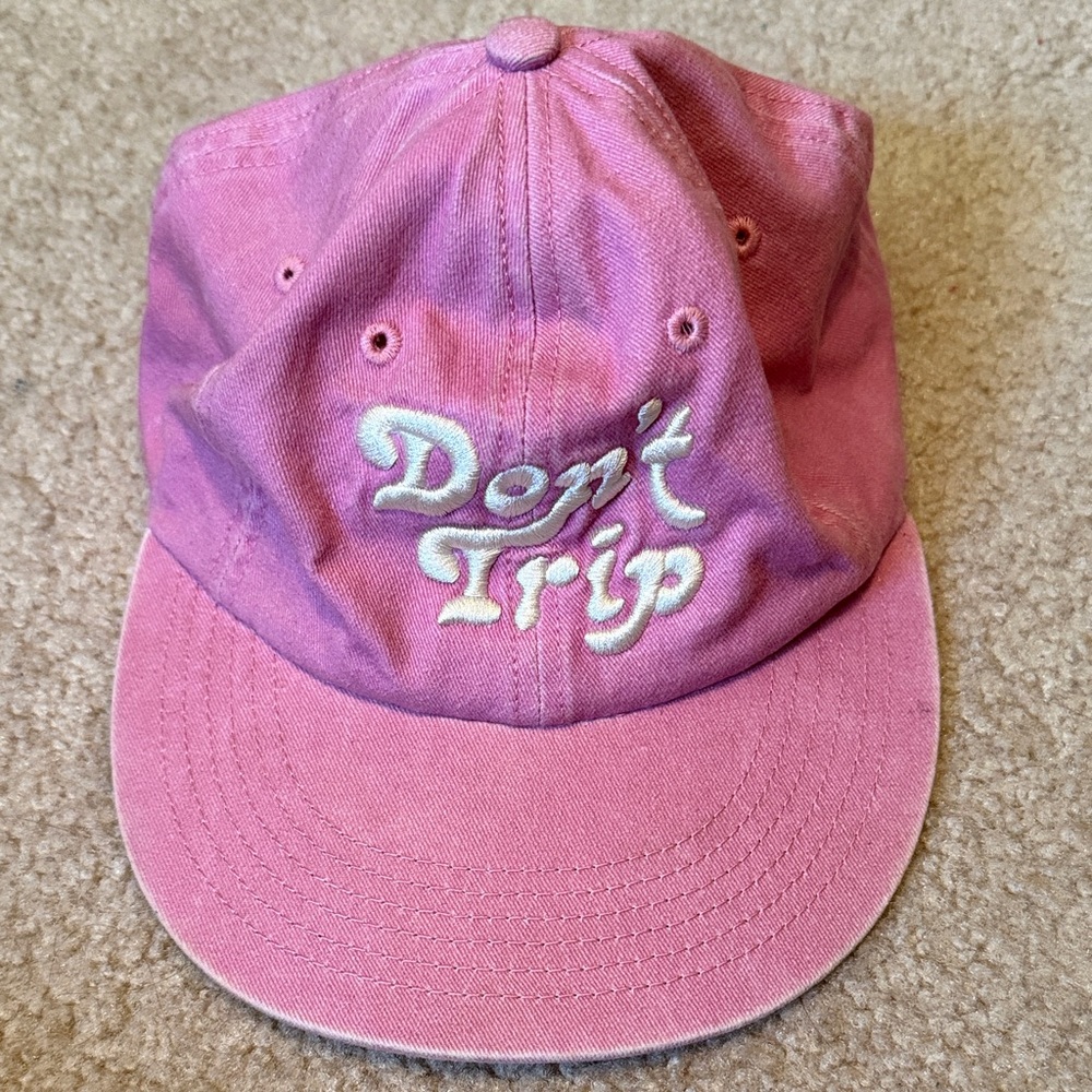 Don't Trip Pink Embroidered Men's Baseball Cap